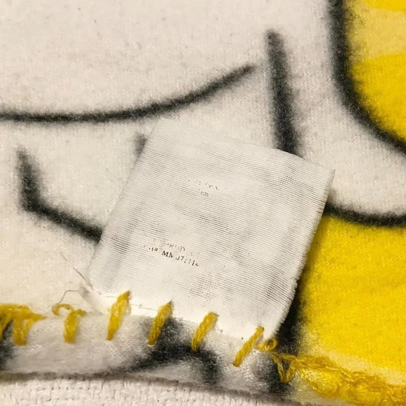 2014 M&M World Fleece Throw Blanket Candy Chocolate 58x49 Inch - Picture 3 of 16